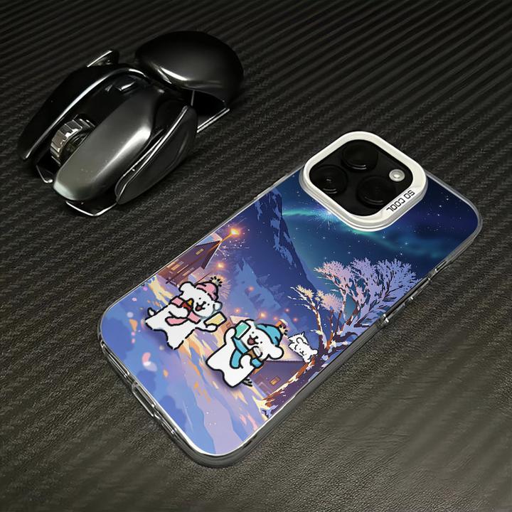 烟花小狗适用于苹果15promax手机壳华为荣耀小米14红米OPPOvivo