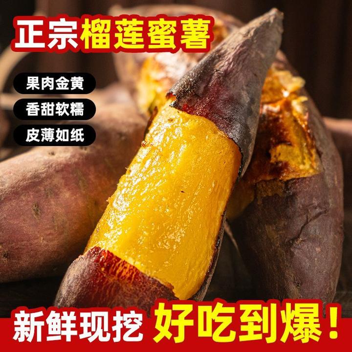 正宗云南榴莲蜜薯金香黄金番薯网红地瓜金薯软糯香甜沙地红薯黄心