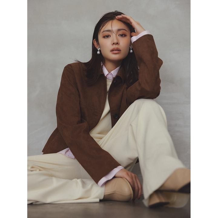 【Montendre】 C 秋季新款复古设计氛围短外套短款夹克落肩袖轻熟风