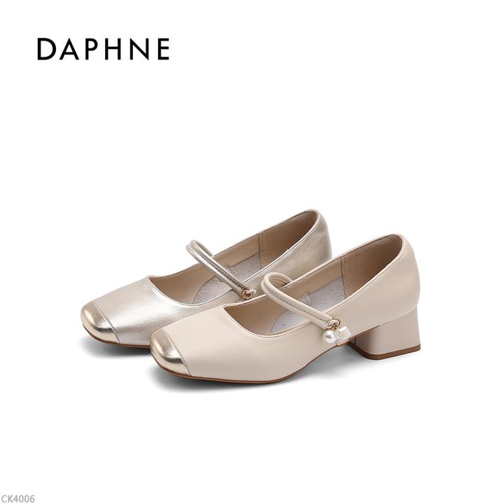 达芙妮浅口玛丽珍鞋2025秋季新款法式复古粗跟时尚百搭配裙子单鞋