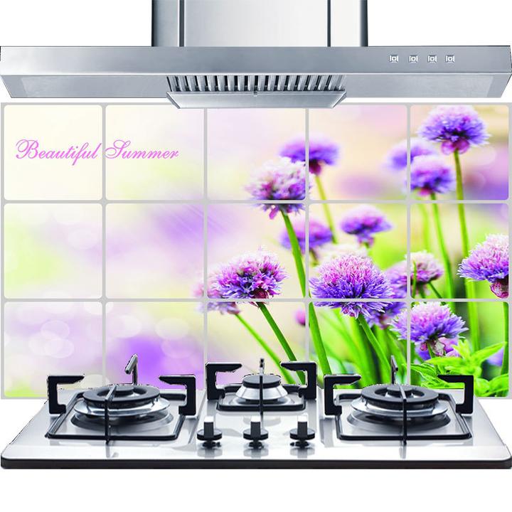 爱馨三层韩版铝箔防火防油烟自粘贴纸墙纸壁纸厨房防油贴