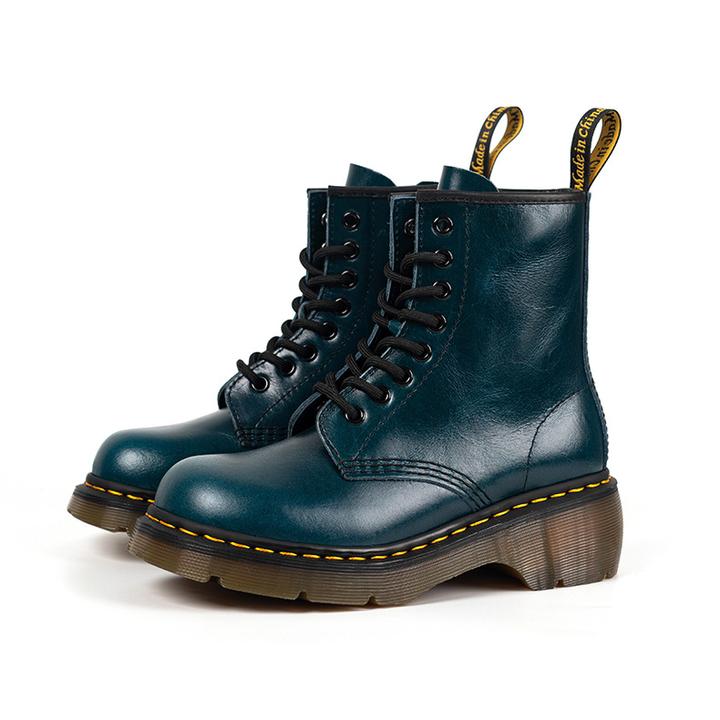 路易圣戈希男士秋季马丁靴固特异厚底工装靴美式复古机车骑行靴
