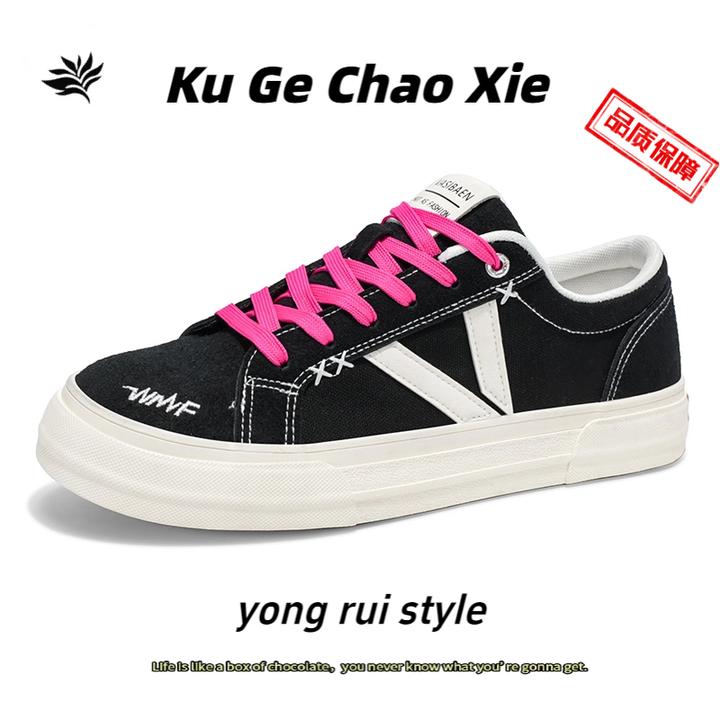 帆布鞋子潮鞋新款低帮板鞋韩版情侣板鞋百搭运动夏季休闲面包鞋