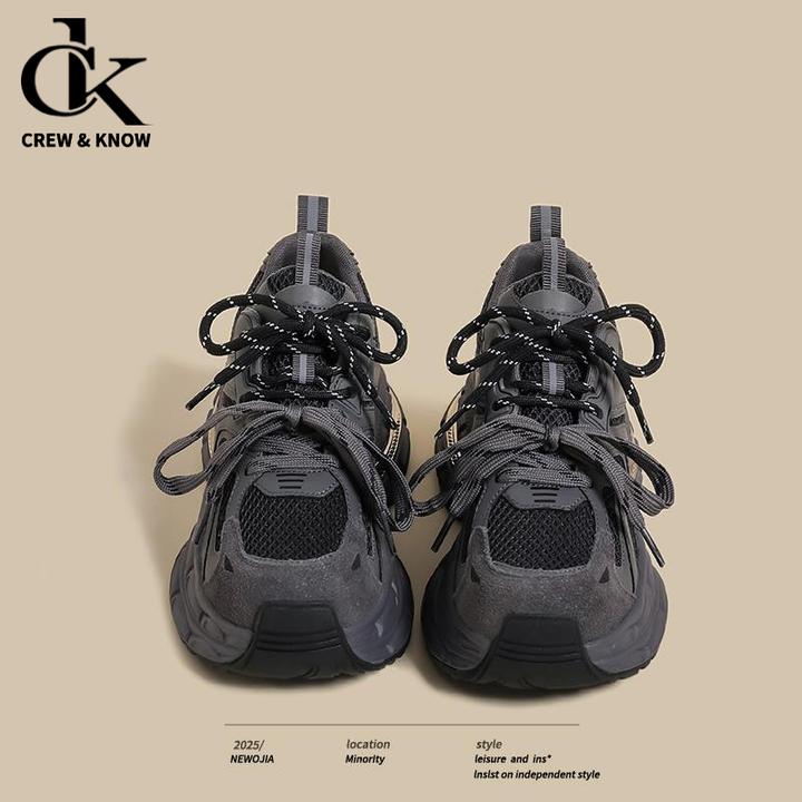 【C·K专柜正品】韩系仙女温柔美搭保暖老爹鞋女2025秋冬加绒轻便百