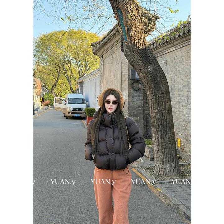 媛媛【冬日巴斯克】三星高品90白鹅绒羽绒服女冬新款鹅绒服#YL0115