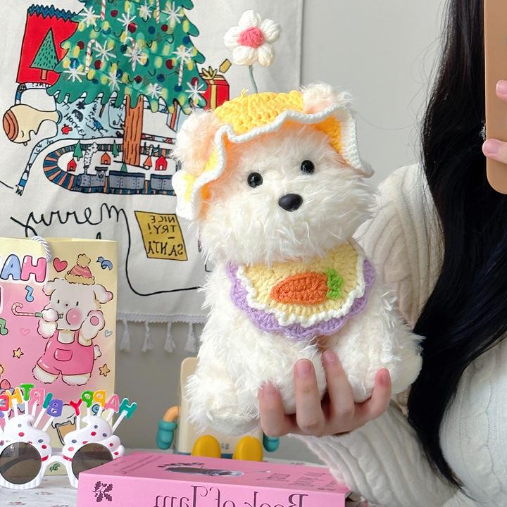 西高地毛绒玩具公仔小狗狗玩偶女生陪伴睡觉抱娃娃送男友生日礼物