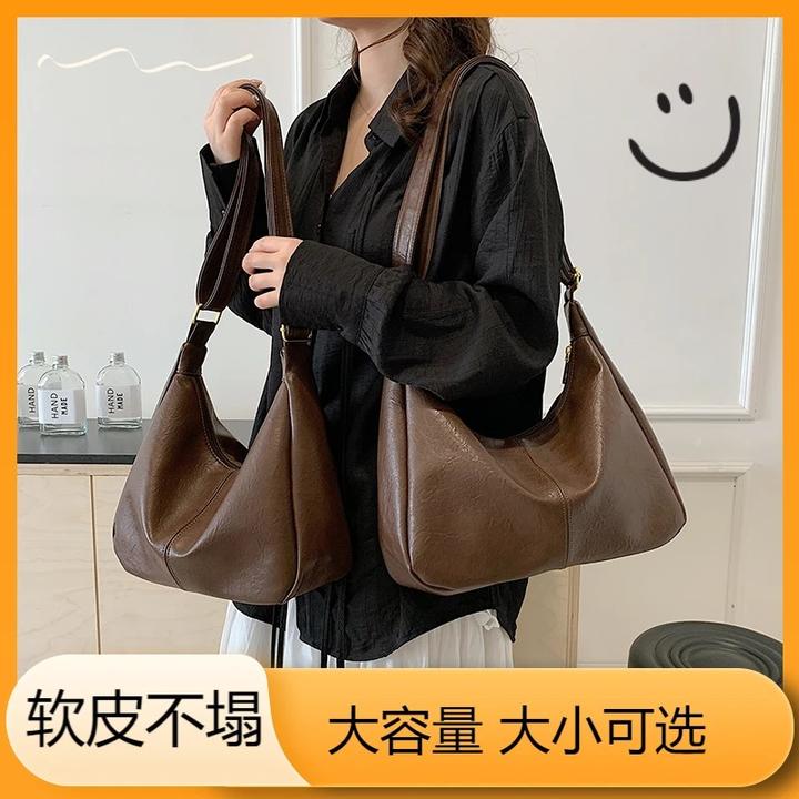 【大天使】2025松弛感慵懒单肩托特包秋冬新款韩版简约百搭休闲包包