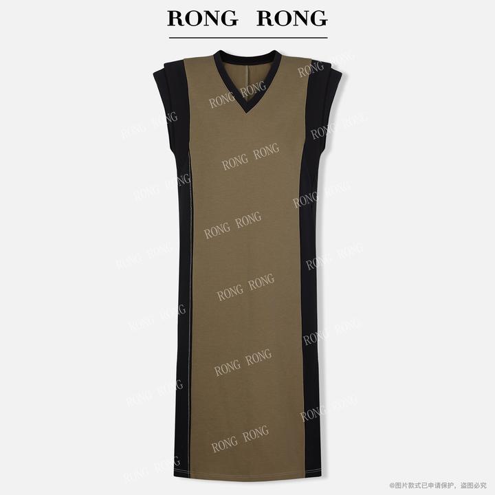 溶溶T【春野舞会】RONGRONG 莫代尔混纺空气层法式连衣裙 ZGC6L1153