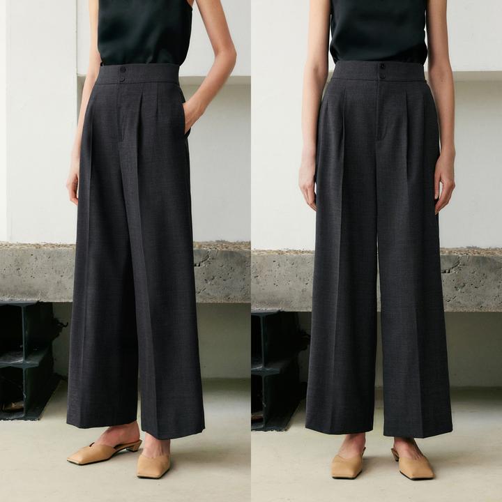 LYNEE【绅士裤】气质百搭礼步裤羊毛版通勤九分裤休闲裤LGD2FAW060