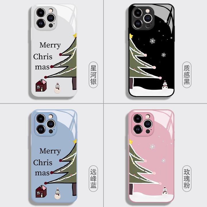 雪花圣诞树手机壳适用于苹果17promax圣诞节16pro氛围感小米17