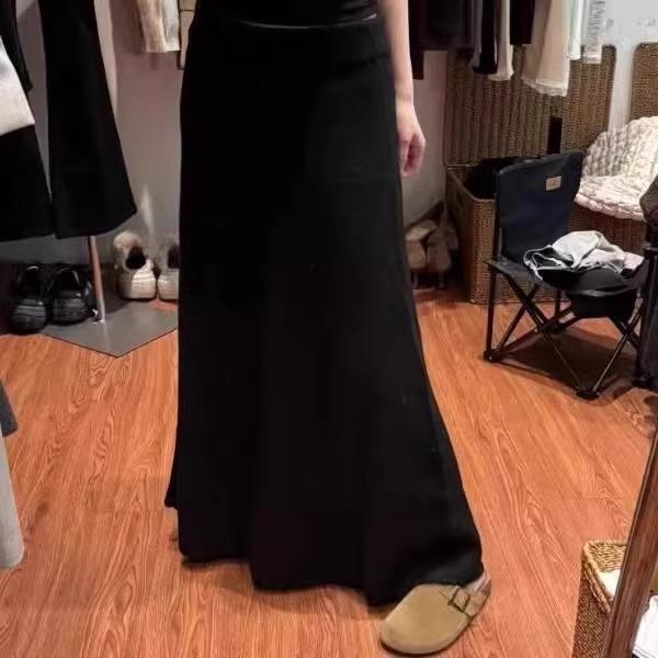 高级气质针织半身裙女早春2025新款超好看a字长裙今年流行鱼尾裙