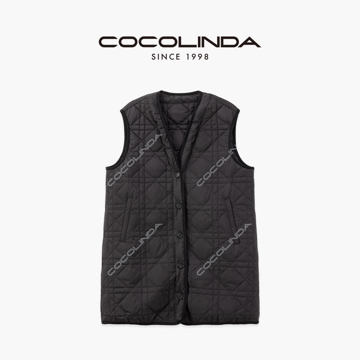COCOLINDA|  90白鸭绒压格工艺羽绒马甲（内胆）Y2978