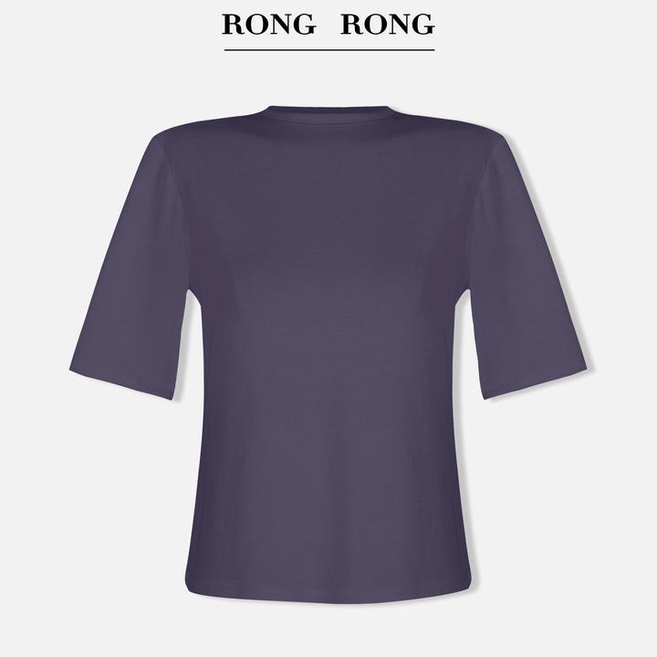 溶溶【静奢美学】RONGRONG 醋酸绵羊毛纯欲慵懒风T恤T-B89692010