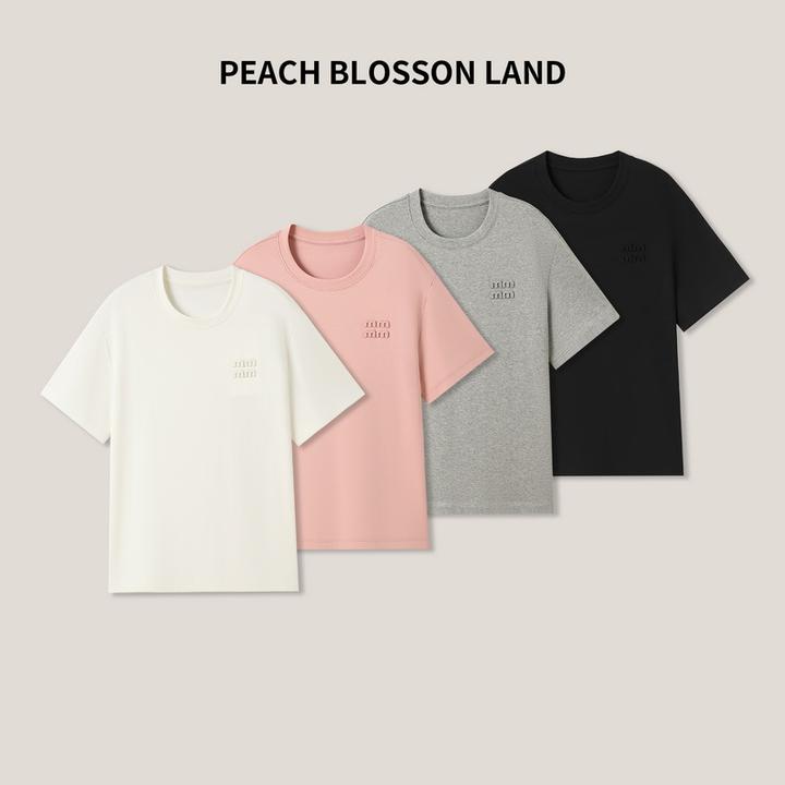 女式立体字母热辣上衣圆领短袖百搭T恤SS23279