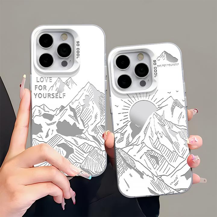 BANCA彩银日照金山适用苹果16/15promax手机壳华为oppo小米14vivo