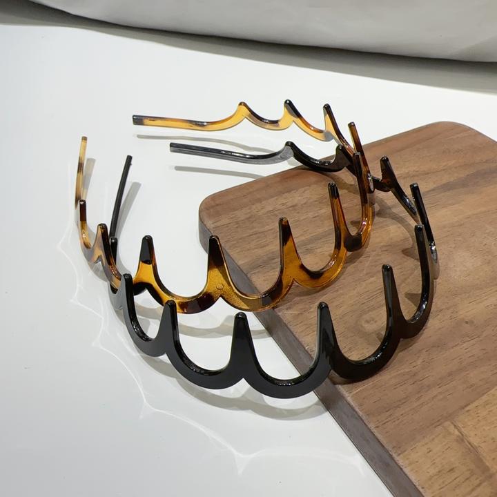 简约带齿波浪法式女2025新款高颅顶洗脸化妆头箍外出百搭配饰