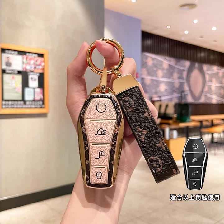 新款比亚迪秦PLUSEV钥匙套元UP/PRO保护壳宋MAXDMi车扣护卫舰07包