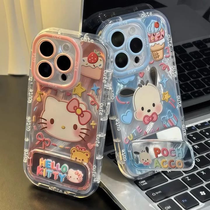 KT猫帕恰狗适用iphone16手机壳苹果华为vivo小米OPPO荣防摔套