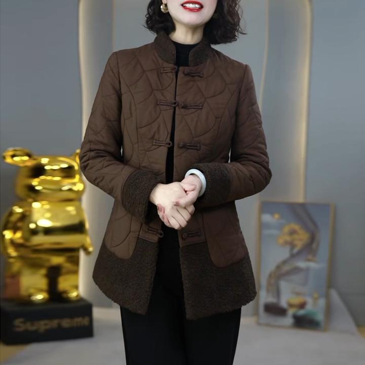 国风时尚新中式外套女2025冬季新款妈妈高端洋气百搭保暖棉服上衣