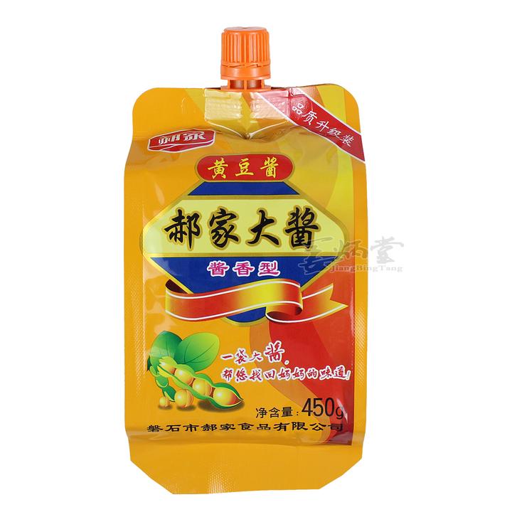 郝家大酱黄豆酱450g×5袋香葱蘸酱豆瓣酱生酱调味酱