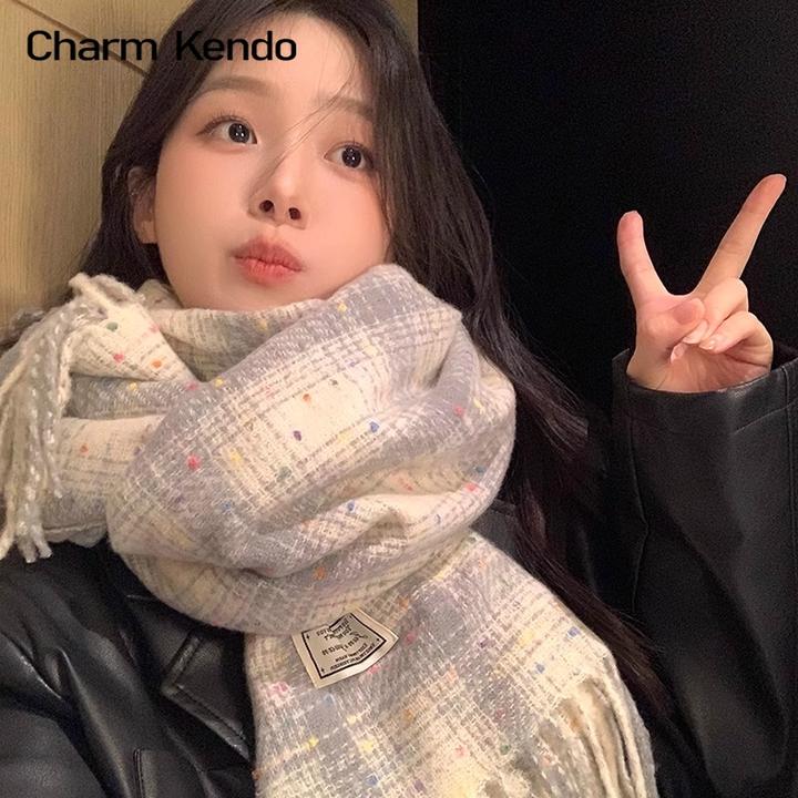 Charm Kendo围巾女2025新款冬季高级感披肩生日圣诞礼物送女生