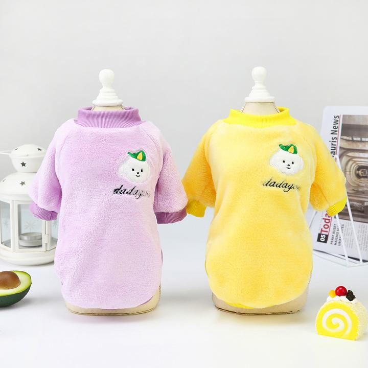 宠物衣服狗狗衣服秋冬新款泰迪服装两腿绒衣宠物服装21哒哒狗绒衣