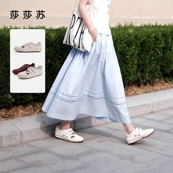 樱桃派莎莎苏多巴胺百搭鞋子复古流光风运动玛丽珍女鞋ZA65301-43