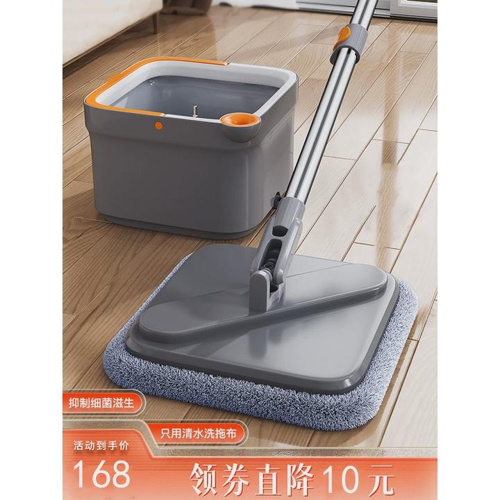 日本IΕ免手洗懒人平板拖把家用自动一拖净拖地神器墩拖布