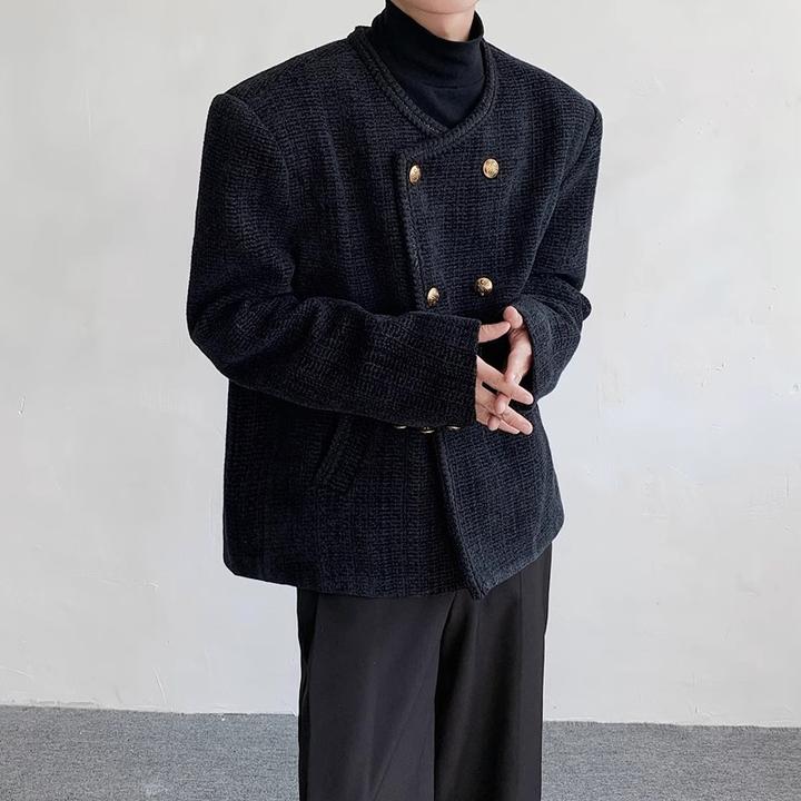 冷淡系高级感小香风小众高街vibe西装行政夹克外套男年轻潮设计感