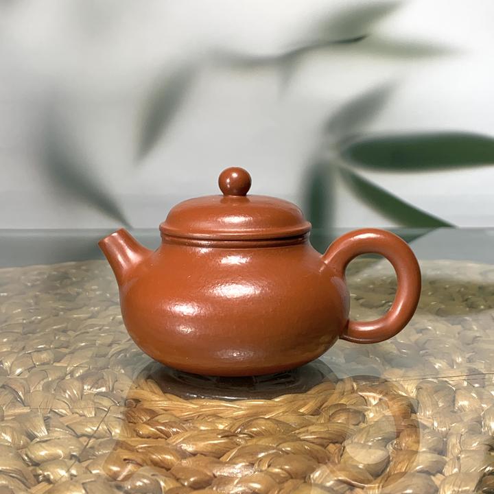 宜兴紫砂壶小品茶壶容天壶紫砂壶小容量120cc纯手工紫砂原矿孟臣