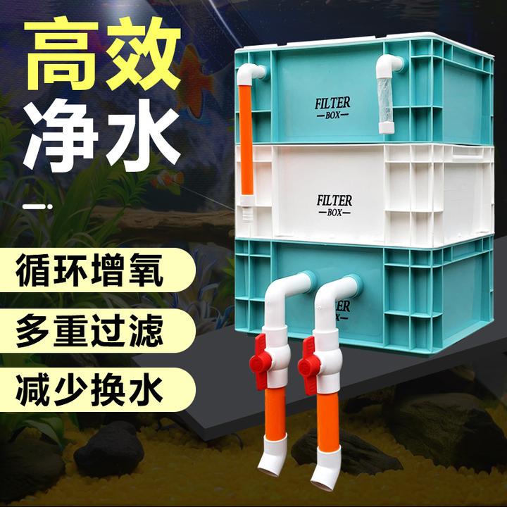 新款工业风过滤箱鱼缸过滤器一体成型沼泽过滤箱室内外鱼缸过滤器