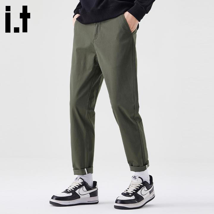 i.t:CHOCOOLATE韩版潮流小脚男士九分裤2025年秋冬新款锥形休闲裤