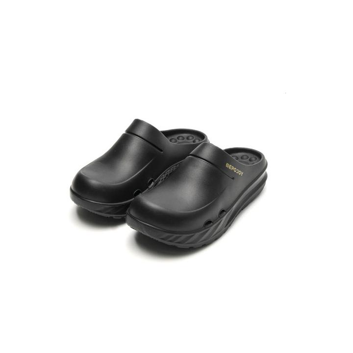 【退货补运费】情侣款厚底一脚蹬包头拖鞋简约可外穿沙滩鞋CF0005