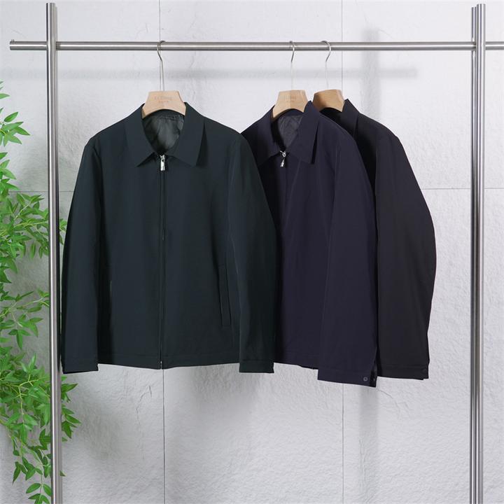冬季男士翻领商务休闲羽绒服中年保暖行政办公通勤鸭绒外套ZJ194