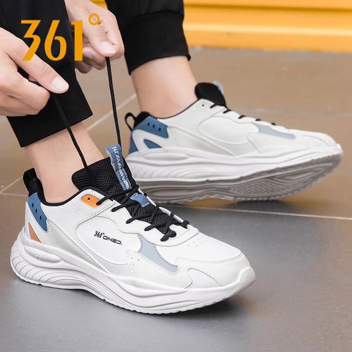 361°男鞋防水潮鞋跑步鞋秋季中帮夏季透气工装休闲鞋百搭运动鞋子