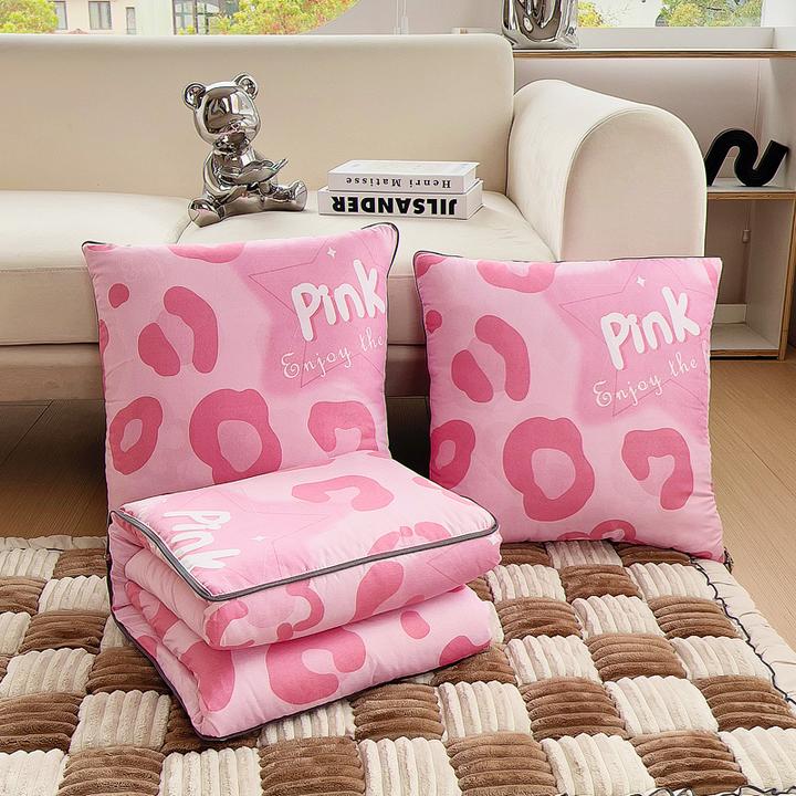 莜兰姿轻奢多功能抱枕被40*40cm展开被子105*150cm车载折叠二合一