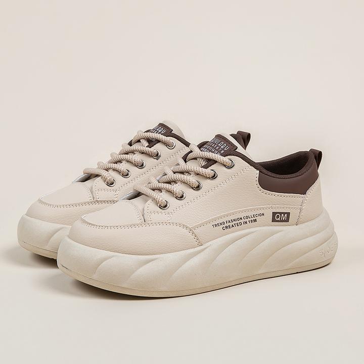 【断码处理】2025新款春季韩风厚底板鞋时尚高级休闲女学生运动防滑