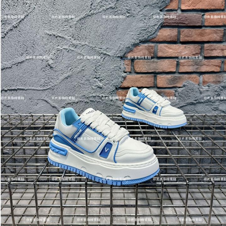 广州原版彩色春季新款胖丁男士厚底增高轻奢低帮潮流时尚运动潮鞋