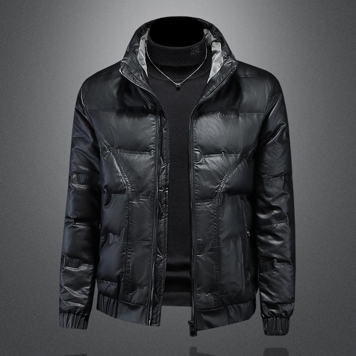 男士新款羽绒服2025冬季时尚潮流短款轻薄立领百搭加厚白鸭绒外套