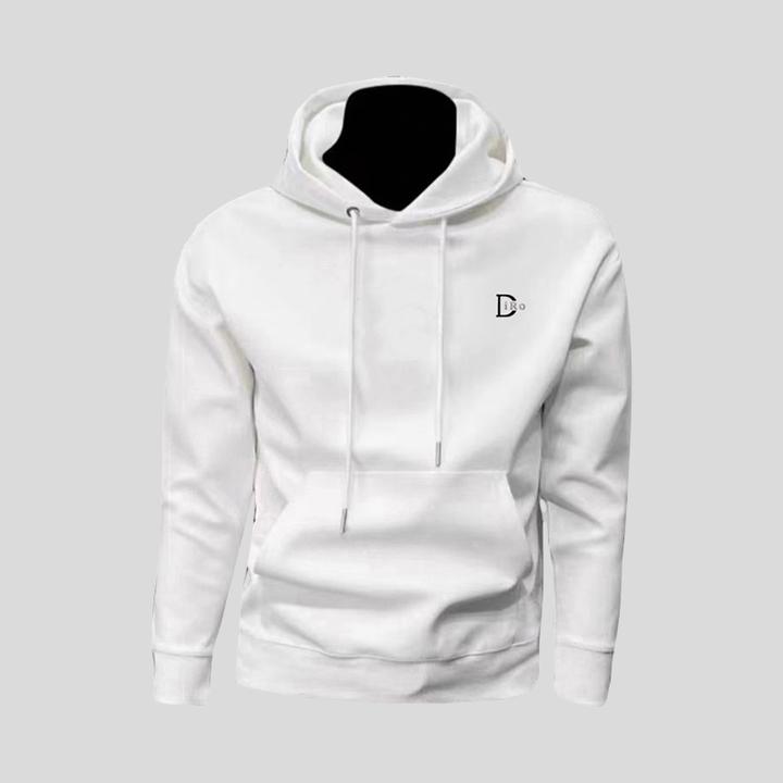 ohmmayby简约纯色连帽男士卫衣春秋新款休闲百搭套头上衣加绒长袖