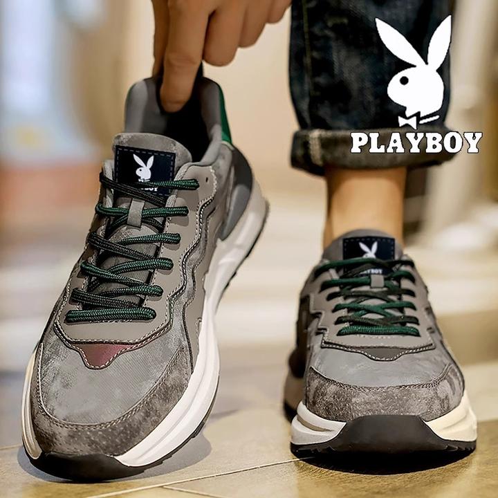 花花公子时尚男鞋冬季2025新款潮牌复古休闲运动跑步增高百搭潮鞋