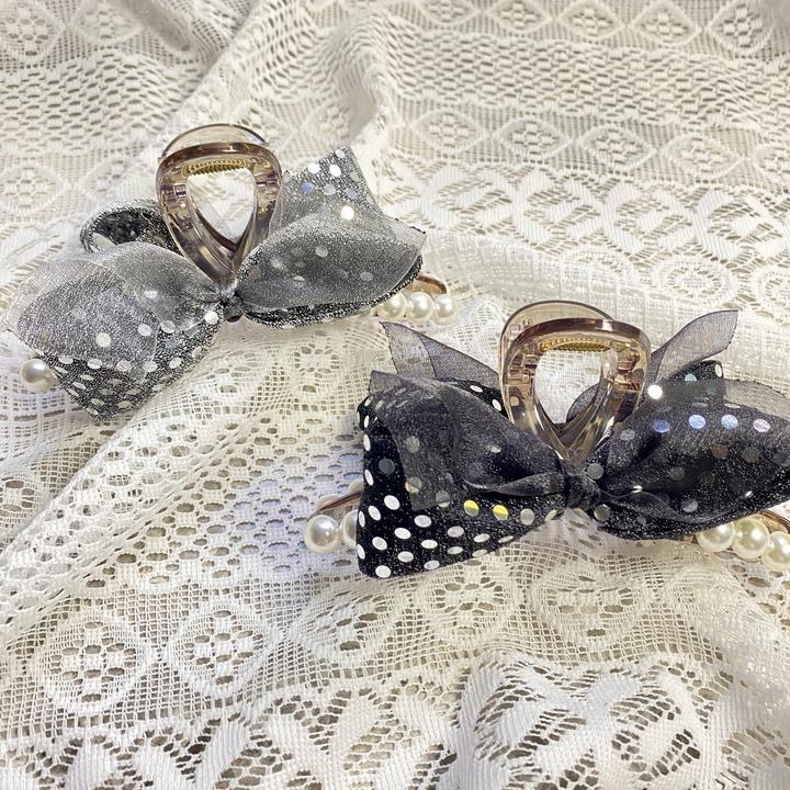 韩国Eunoia Nero【爆款仙气双面蝴蝶结抓夹】5114