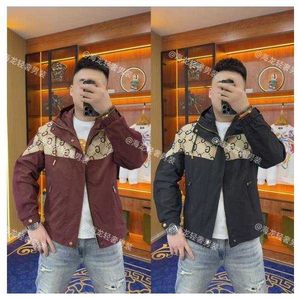 89950 拼接G字母外套 外套欧品高品质潮款精品时尚连帽