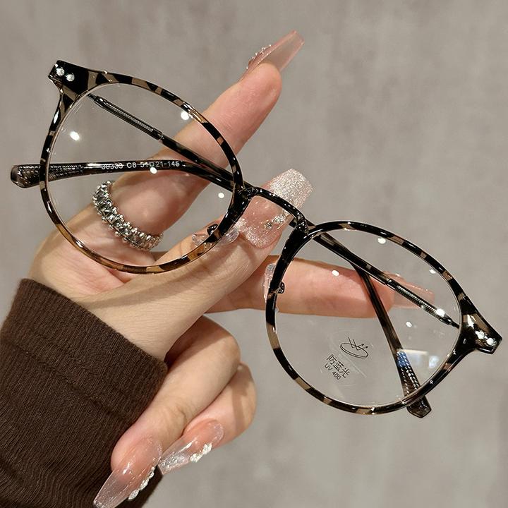 韩版玳瑁眼镜近视女可配有度数超轻素颜神器适合方圆脸眼睛框架潮
