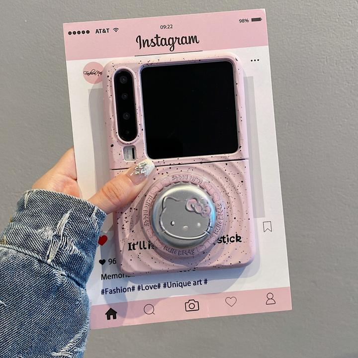 适用华为PuraX典藏版折叠屏手机壳波漾纹粉底泼墨磁吸zflip7荣耀