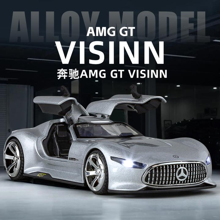 奔驰AMG GT跑车合金仿真汽车模型收藏摆件大号男生兒童玩具车礼物