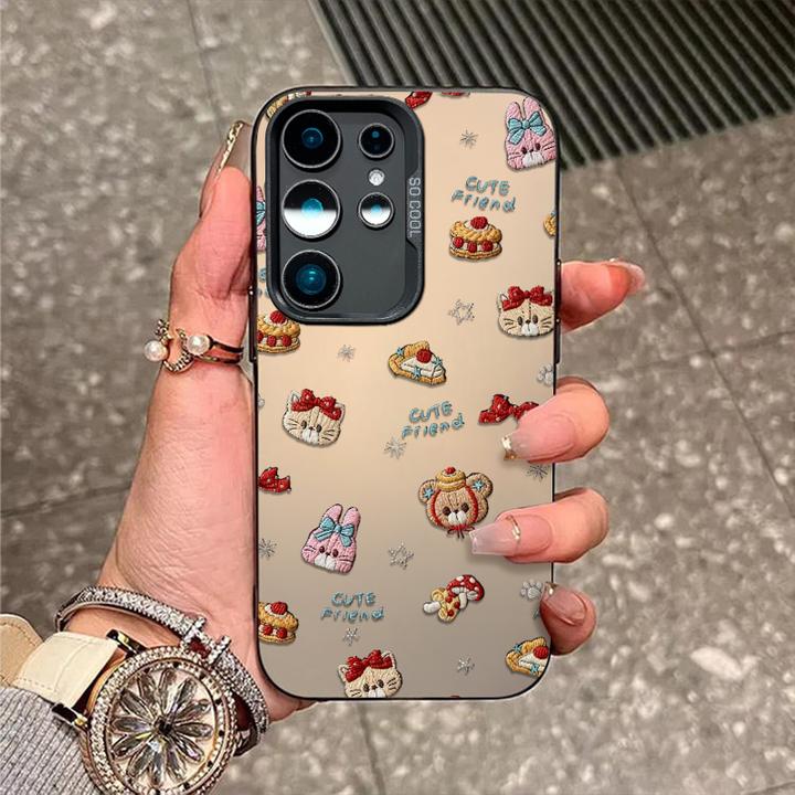 卡通头像适用三星s30手机壳s25新款s24磨砂彩银S23fe防摔s22外壳