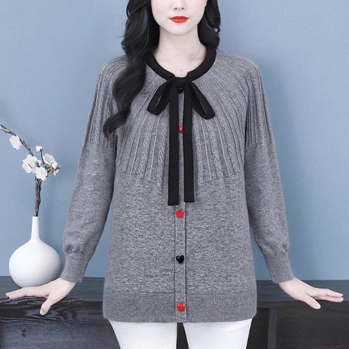 苏兰诺大码女装针织衫女秋季减龄保暖韩系显瘦上衣ZSX25A0249