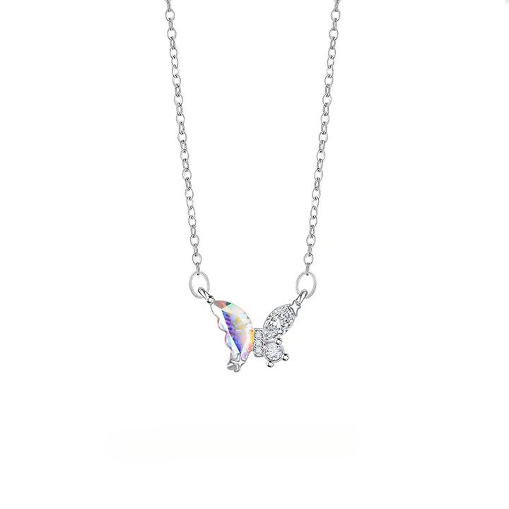 合金项链 MOCO 在逃公主幻彩项链气质时尚小众简约坠链森系轻奢