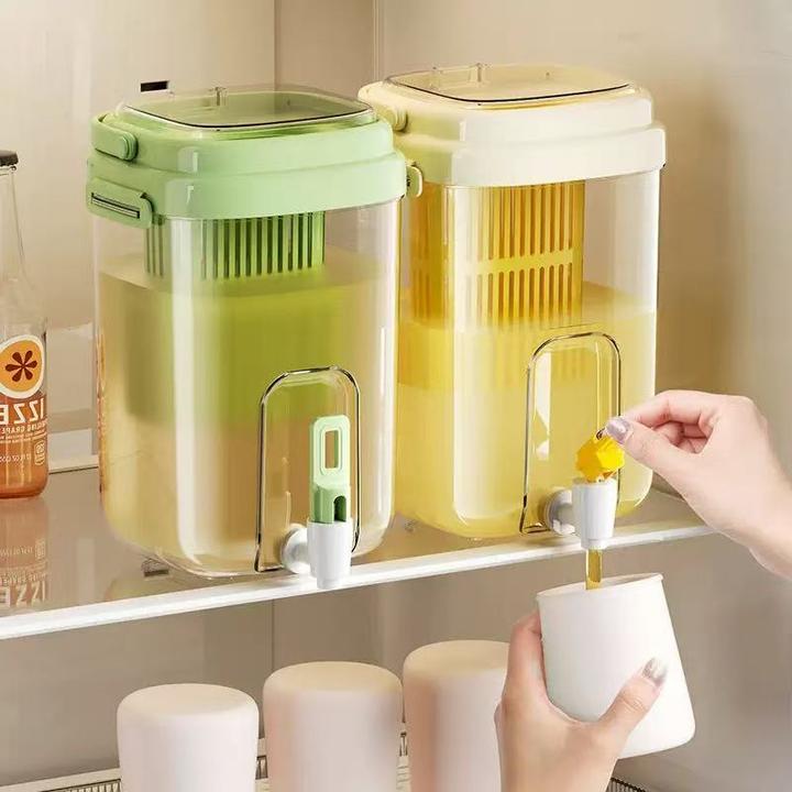 【新疆西藏包邮】轻奢风冰箱冰水壶耐高温带水龙头水桶水果茶桶水壶